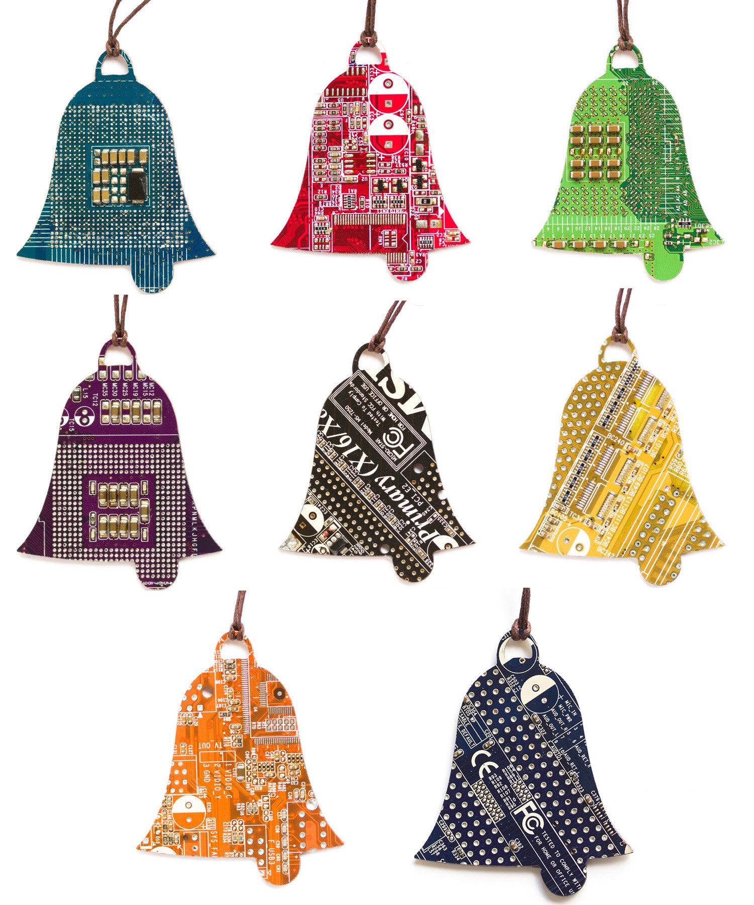 Christmas tree ornament, bell, no resin